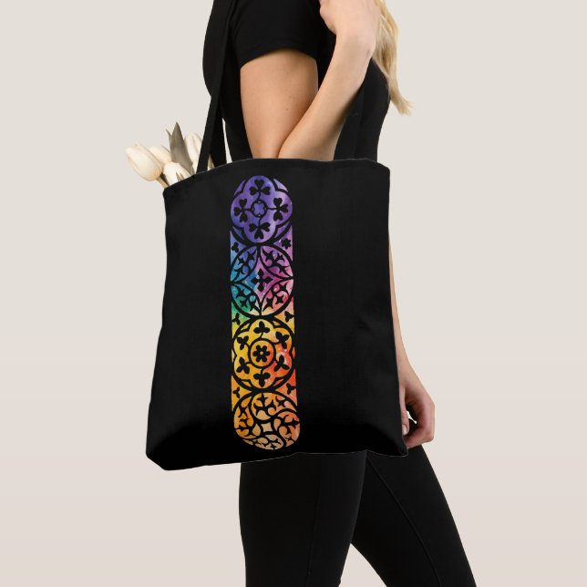 Bolso De Tela Orgullo arcoiris de la ventana gótica (Detalle)