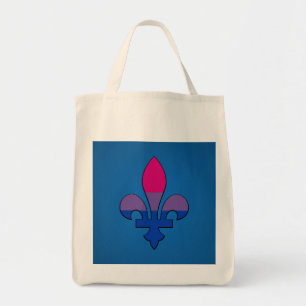 Bolso De Tela Orgullo de Bisexualidad fleur-de-lis