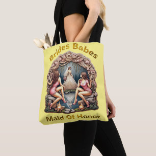Bolso De Tela Orgullo de Dama de Honor en un Tema de Fiesta de B