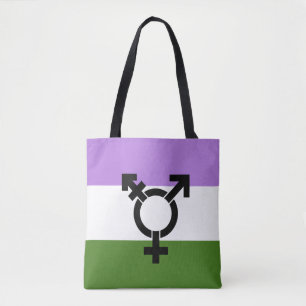 Bolso De Tela Orgullo de género queer - queer