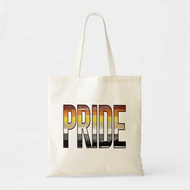 Bolso De Tela Orgullo de Oso Palabra (Frente)