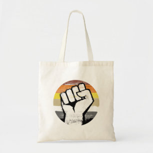 Bolso De Tela Orgullo de Oso Puño Círculo Impreso