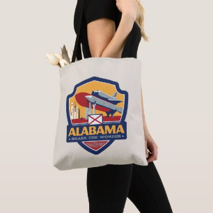 Bolso De Tela Orgullo del Estado   Alabama