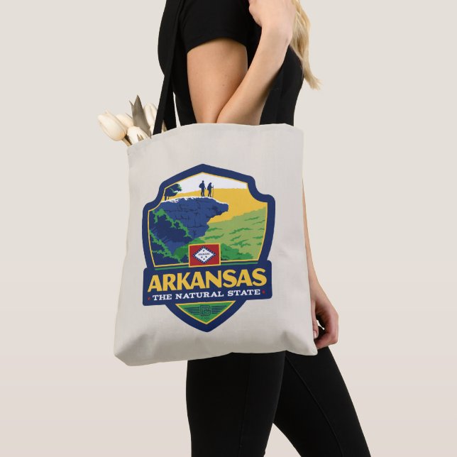 Bolso De Tela Orgullo del Estado | Arkansas (Detalle)