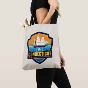 Bolso De Tela Orgullo del Estado Connecticut