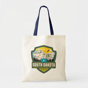 Bolso De Tela Orgullo del Estado   Dakota del Sur