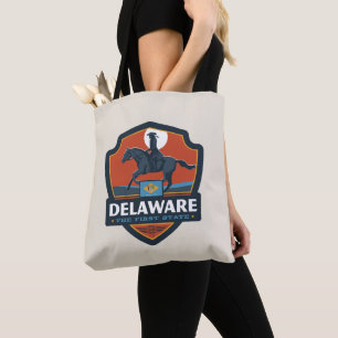 Bolso De Tela Orgullo del Estado   Delaware