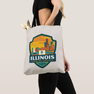 Bolso De Tela Orgullo del Estado Illinois