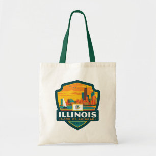 Bolso De Tela Orgullo del Estado Illinois