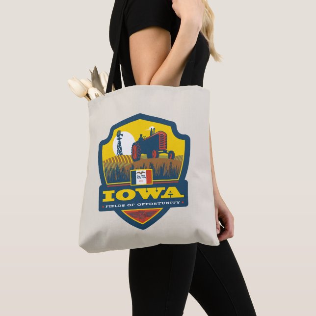 Bolso De Tela Orgullo del Estado | Iowa (Detalle)