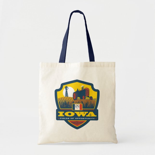 Bolso De Tela Orgullo del Estado | Iowa (Frente)