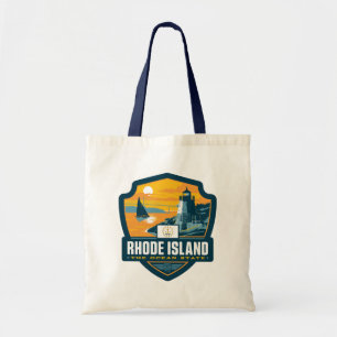 Bolso De Tela Orgullo del Estado   Isla Rhode