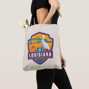 Bolso De Tela Orgullo del Estado   Luisiana