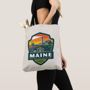 Bolso De Tela Orgullo del Estado Maine