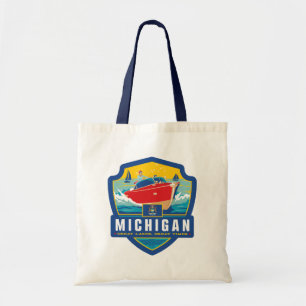 Bolso De Tela Orgullo del Estado   Michigan