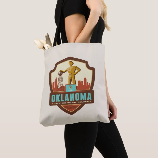 Bolso De Tela Orgullo del Estado | Oklahoma (Detalle)