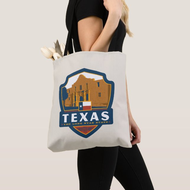 Bolso De Tela Orgullo del Estado | Texas (Detalle)