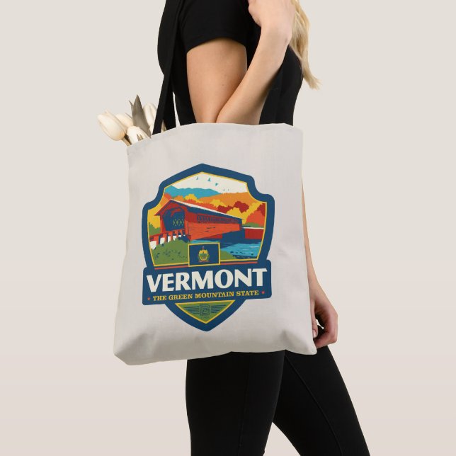 Bolso De Tela Orgullo del Estado | Vermont (Detalle)