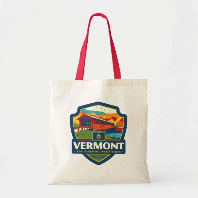 Bolso De Tela Orgullo del Estado | Vermont (Frente)