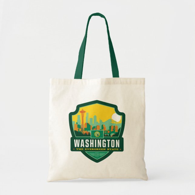 Bolso De Tela Orgullo del Estado | Washington (Frente)
