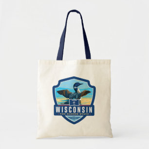 Bolso De Tela Orgullo del Estado   Wisconsin