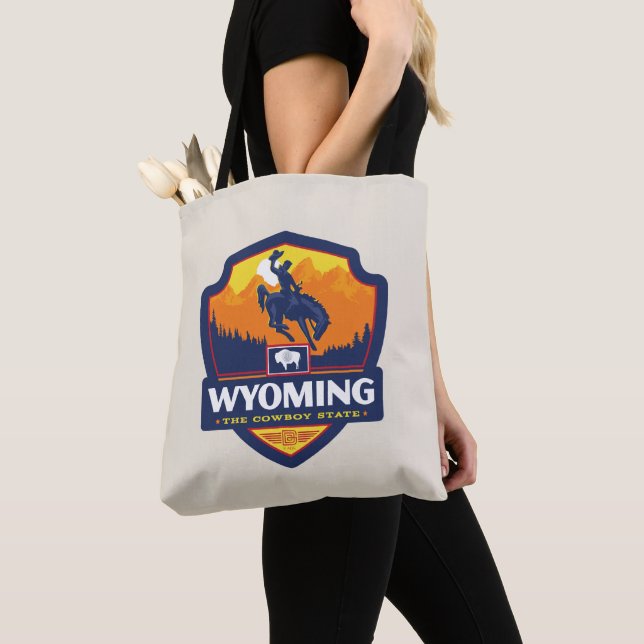 Bolso De Tela Orgullo del Estado | Wyoming (Detalle)