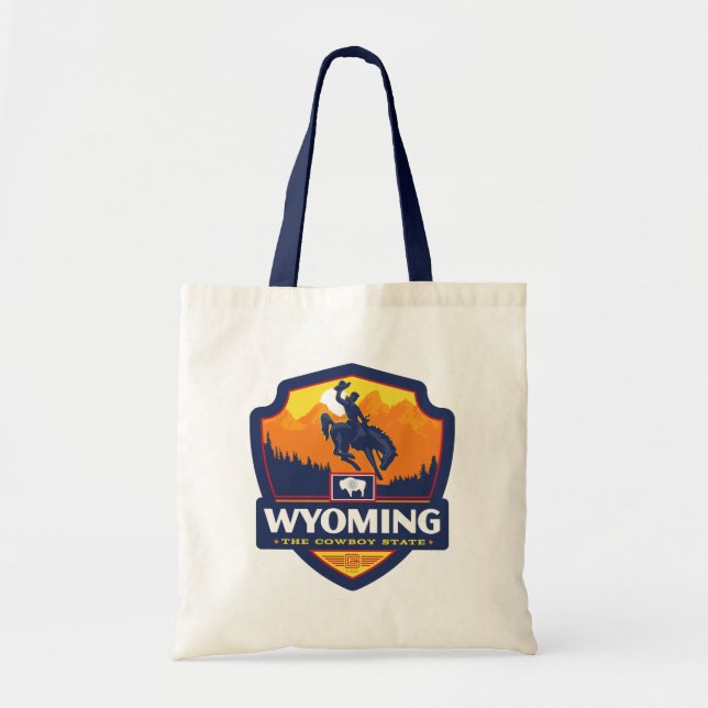 Bolso De Tela Orgullo del Estado | Wyoming (Frente)