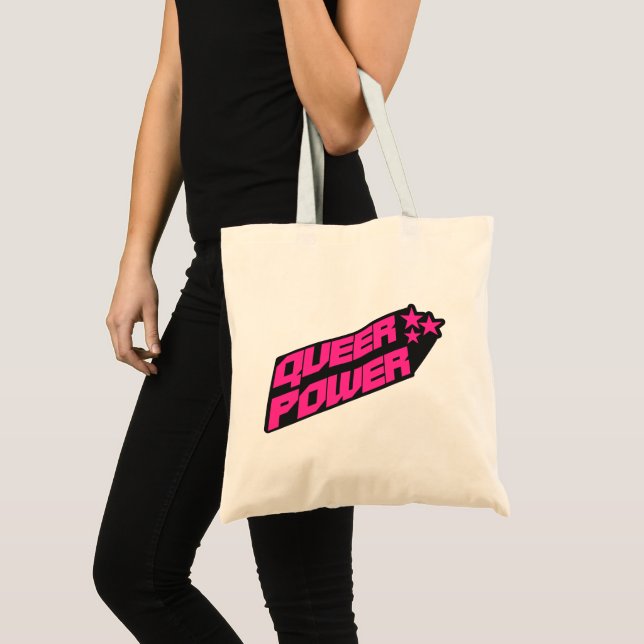 Bolso De Tela Orgullo del Poder Queer Y2K (Anverso (producto))