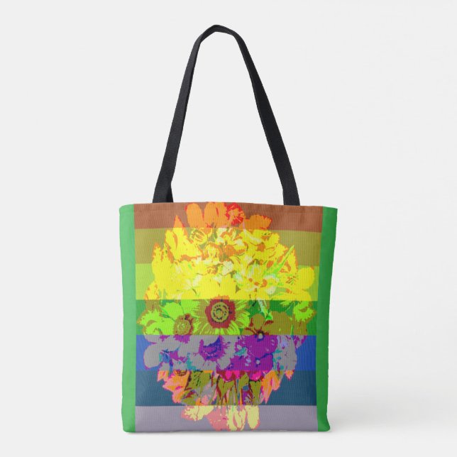 Bolso De Tela orgullo en plena floración (Reverso)