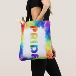 Bolso De Tela Orgullo frente arcoiris y decoración posterior
