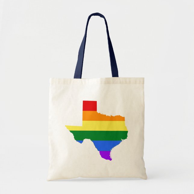Bolso De Tela Orgullo gay | Arcoiris de Texas (Frente)