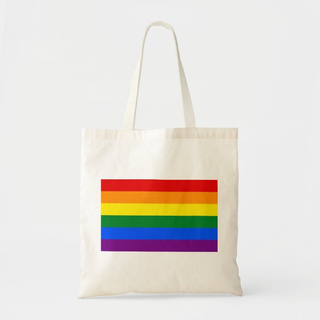 Bolso De Tela Orgullo gay Bandera arcoiris LGBT (Frente)