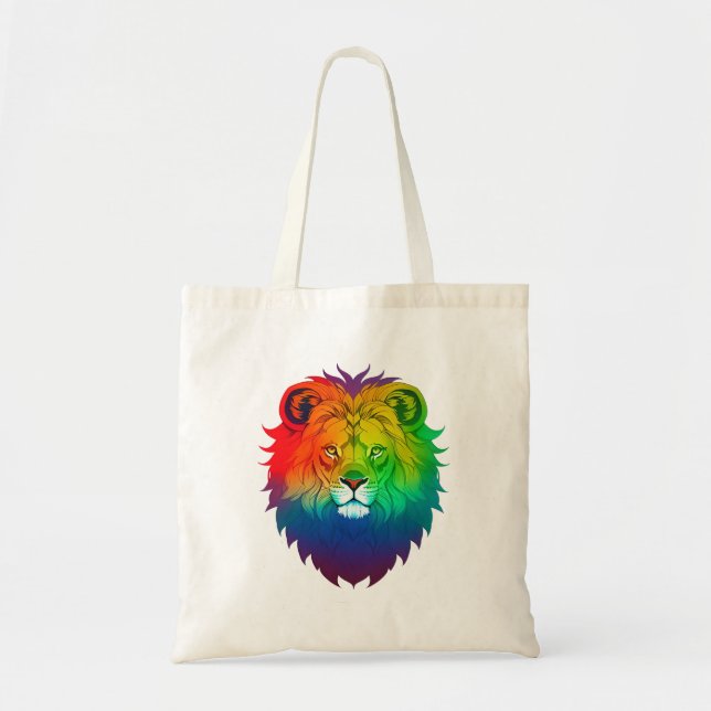 Bolso De Tela Orgullo Gay de Cabeza León (Frente)