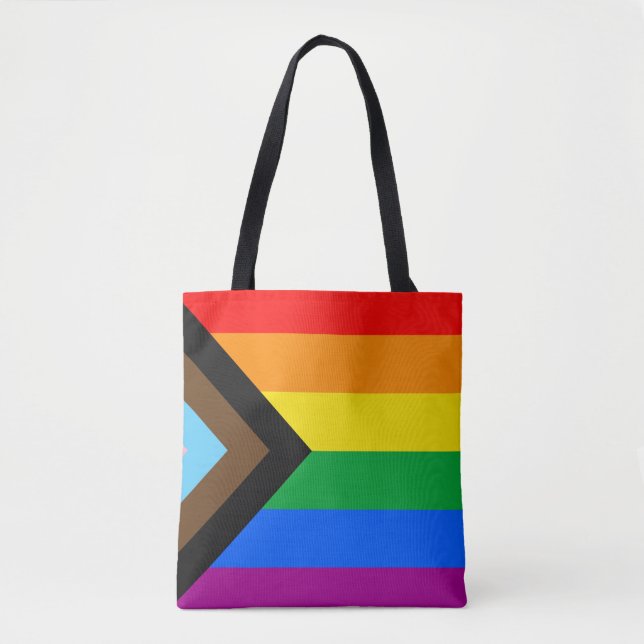 Bolso De Tela ORGULLO LGBT (Orgullo del progreso) (Anverso)