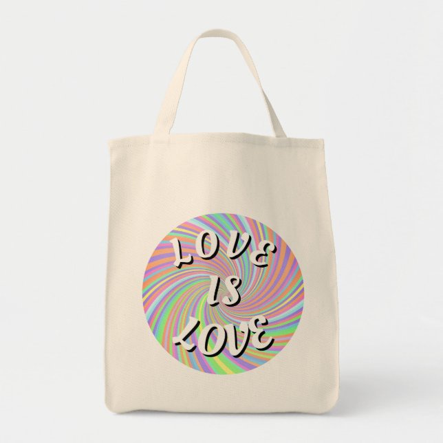 Bolso De Tela Orgullo Love Is Love   (Frente)