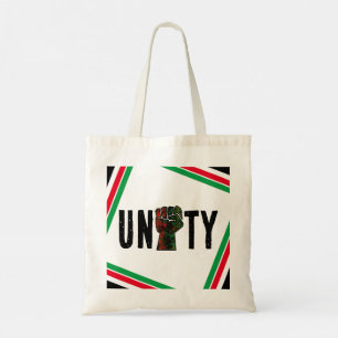 Bolso De Tela orgullo negro bandera panafricana roja verde puño 