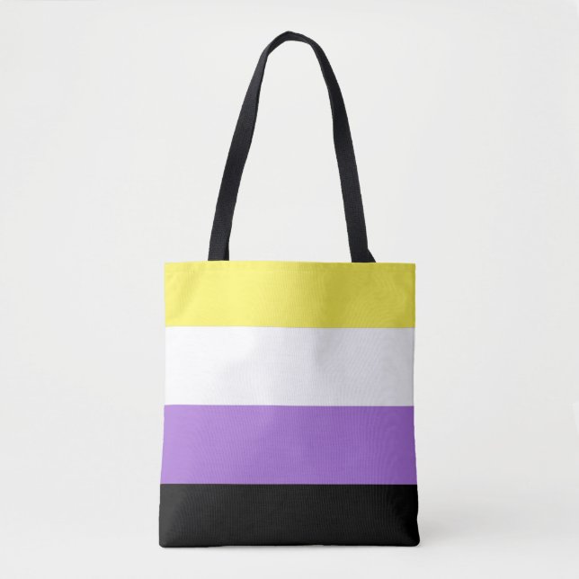 Bolso De Tela Orgullo no binario (Anverso)