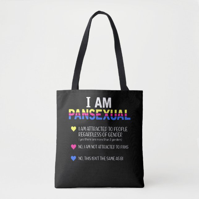 Bolso De Tela Orgullo Pansexual Derechos LGBT Igualitarios (Anverso)