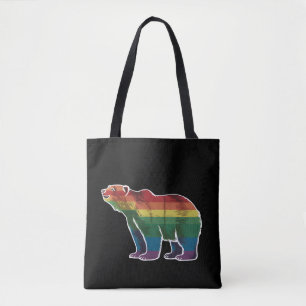 Bolso De Tela Orgullo retro polar arcoiris lesbiana LGBT Orgullo