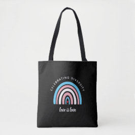 Bolso De Tela Orgullo transgénero Celebrando la diversidad Cita