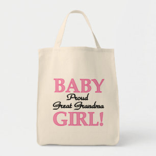 Bolso De Tela Orgullosa abuela bebé camisetas y regalos