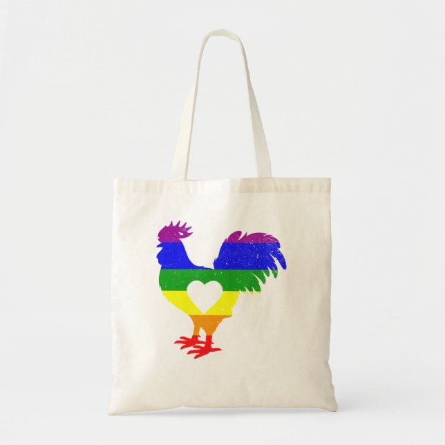 Bolso De Tela Orgullosa bandera del orgullo gay LGBT LGBTQ Le (Frente)