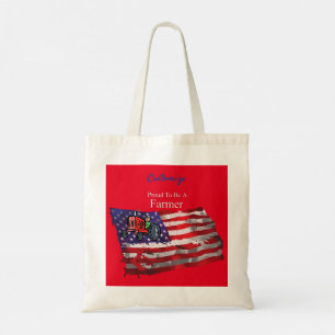 Bolso De Tela Orgullosa bandera patriótica de Thunder_Cove