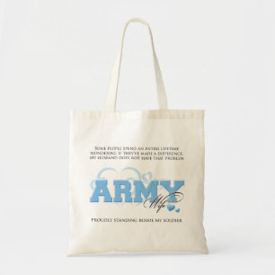 Bolso De Tela Orgullosa esposa del EJÉRCITO
