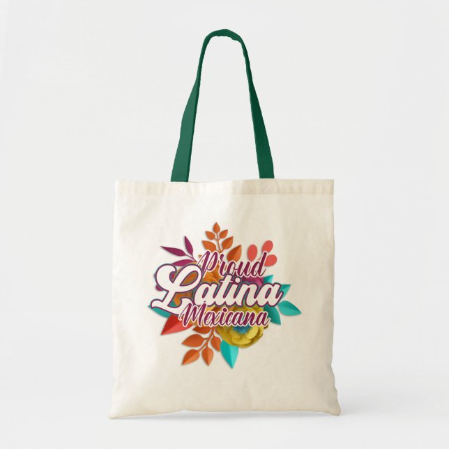 Bolso De Tela Orgullosa Latina Mexicana (Frente)