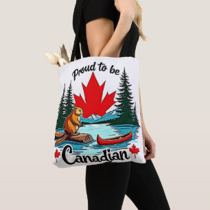Bolso De Tela Orgullosa naturaleza canadiense