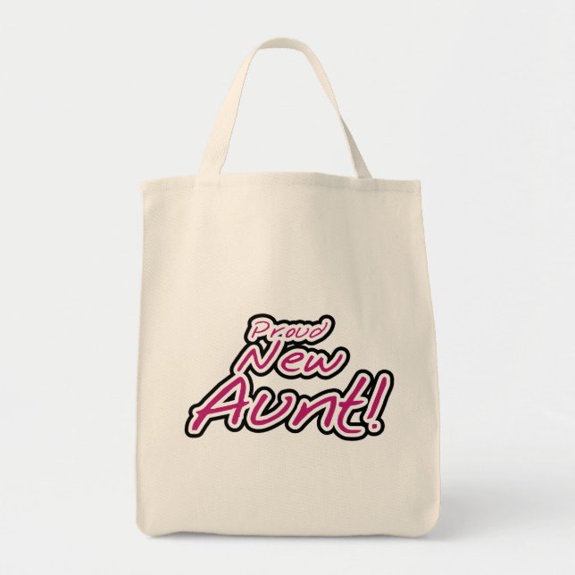 Bolso De Tela Orgullosas camisetas y regalos de nueva tía (Frente)