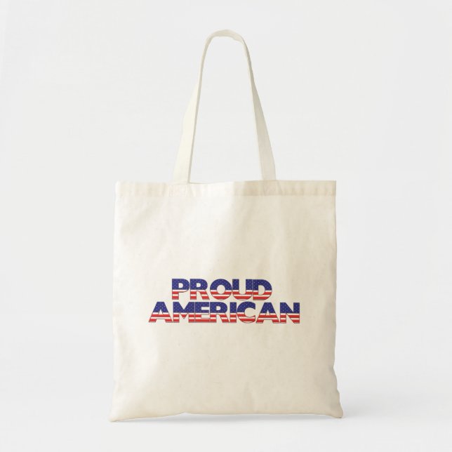 Bolso De Tela Orgulloso americano (Frente)