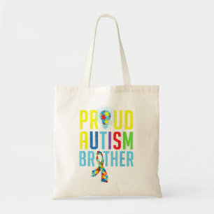 Bolso De Tela Orgulloso autismo Hermano hermano Conciencia sobre