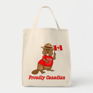 Bolso De Tela Orgulloso castor canadiense
